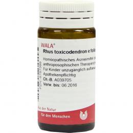 Ein aktuelles Angebot für RHUS TOXICODENDRON E foliis D 30 Globuli 20 g Globuli Naturheilkunde & Homöopathie - jetzt kaufen, Marke WALA Heilmittel GmbH.