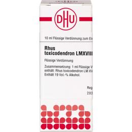 RHUS TOXICODENDRON LM XVIII Dilution 10 ml