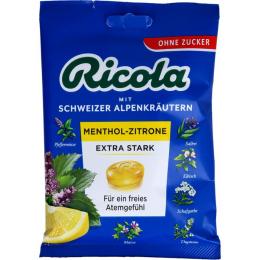 RICOLA o.Z.Beutel Menthol-Zitrone extra stark Bon. 75 g (75 g)