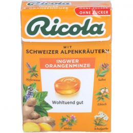 RICOLA o.Z.Box Ingwer Orangenminze Bonbons 50 g