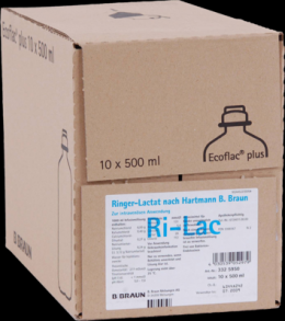 RINGER LACTAT n.Hartm.B.Braun Ecofl.Plus Inf.-Lsg. 10X500 ml