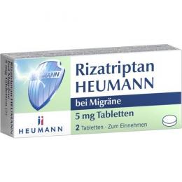 RIZATRIPTAN HEUMANN bei Migräne 5 mg Tabletten 2 St.