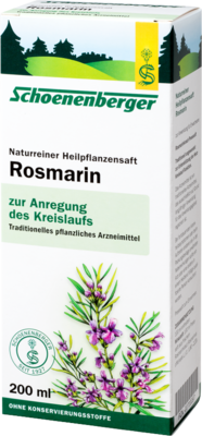 ROSMARIN HEILPFLANZENSFTE Schoenenberger 200 ml