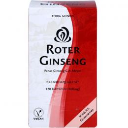 ROTER GINSENG 400 mg 8% von Terra Mundo Kapseln 120 St.