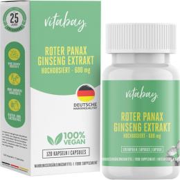 ROTER PANAX Ginseng Extrakt 600 mg vegan Kapseln 120 St.