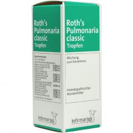 Ein aktuelles Angebot für ROTHS Pulmonaria classic Tropfen 100 ml Tropfen Naturheilmittel - jetzt kaufen, Marke Infirmarius GmbH.