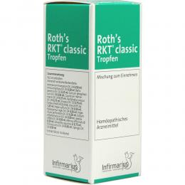 Ein aktuelles Angebot für ROTHS RKT Classic Tropfen 50 ml Tropfen Naturheilmittel - jetzt kaufen, Marke Infirmarius GmbH.
