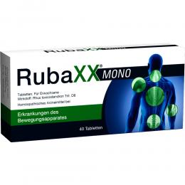 Ein aktuelles Angebot für RubaXX Mono Tabletten 40 St Tabletten Naturheilmittel - jetzt kaufen, Marke PharmaSGP GmbH.