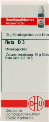 RUTA D 3 Globuli 10 g