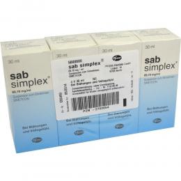 sab simplex Suspension 4 X 30 ml Suspension zum Einnehmen
