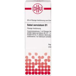 SABAL SERRULATUM D 1 Dilution 20 ml