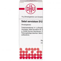 SABAL SERRULATUM D 12 Globuli 10 g