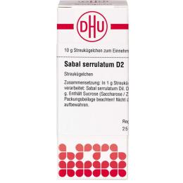 SABAL SERRULATUM D 2 Globuli 10 g