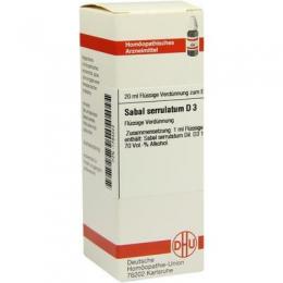 SABAL SERRULATUM D 3 Dilution 20 ml