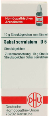 SABAL SERRULATUM D 6 Globuli 10 g