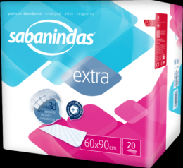 SABANINDAS extra Bettschutzeinlage 60x90 cm 20 St