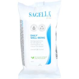 SAGELLA pH 4,5 Daily Well-Being Tücher 15 St.