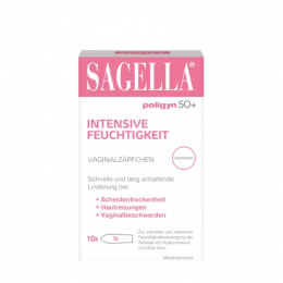 SAGELLA poligyn 50+ intensive Feuchtigkeit Ovula 10 St.