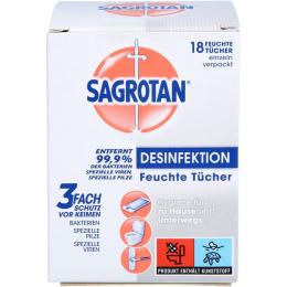 SAGROTAN Desinfektionstücher 18 St.