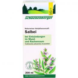 SALBEI SAFT Schoenenberger Heilpflanzensäfte 200 ml