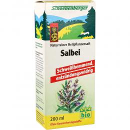SALBEI SAFT Schoenenberger Heilpflanzensäfte 200 ml Saft