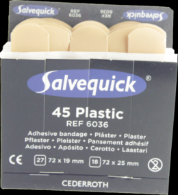 SALVEQUICK Pflasterstrips wasserfest Refill 6036 45 St