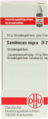 SAMBUCUS NIGRA D 2 Globuli 10 g