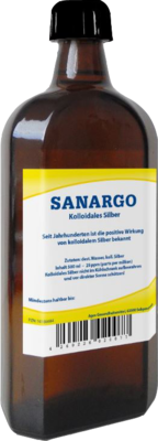 SANARGO kolloidales Silber Flaschen 500 ml