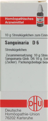 SANGUINARIA D 6 Globuli 10 g
