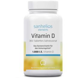 SANHELIOS Vitamin D 1.000 I.E. Tabletten 365 St. (36,5 g)