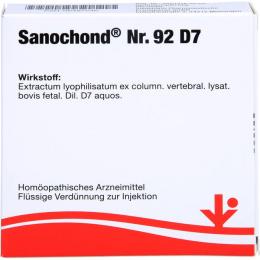SANOCHOND Nr.92 D 7 Ampullen 10 ml
