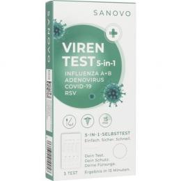 SANOVO 5in1 Virencheck Selbsttest/Schnelltest Nase 1 St.