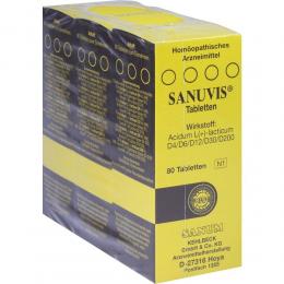 Ein aktuelles Angebot für SANUVIS Tabletten 3 X 80 St Tabletten Naturheilmittel - jetzt kaufen, Marke Sanum-Kehlbeck GmbH & Co. KG.