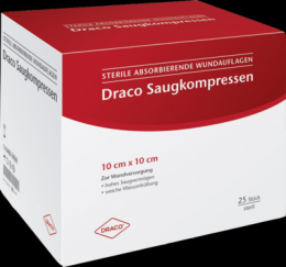 SAUGKOMPRESSEN steril 10x10 cm Draco 25 St