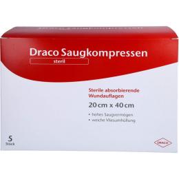 SAUGKOMPRESSEN steril 20x40 cm Draco 5 St.