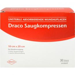 SAUGKOMPRESSEN unsteril 10x20 cm Draco 30 St.