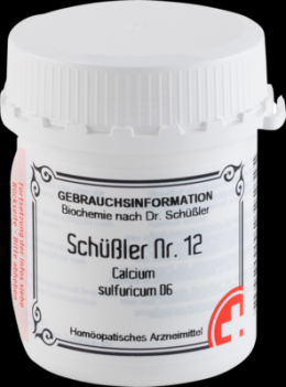 SCHSSLER Nr.12 Calcium sulfuricum D 6 Tabletten 400 St