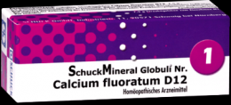 SCHUCKMINERAL Globuli 1 Calcium fluoratum D12 7.5 g