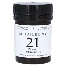 SCHÜSSLER Nr.21 Zincum chloratum D 6 Tabletten 400 St Tabletten