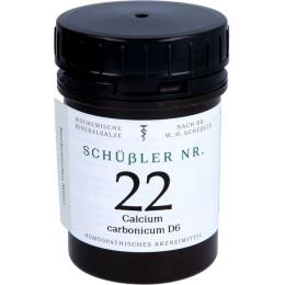 SCHÜSSLER NR.22 Calcium carbonicum D 6 Tabletten 400 St.