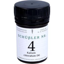 SCHÜSSLER NR.4 Kalium chloratum D 6 Tabletten 200 St.