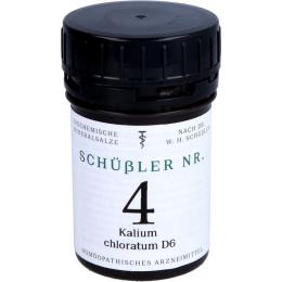 SCHÜSSLER NR.4 Kalium chloratum D 6 Tabletten 200 St.