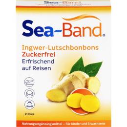 SEA-BAND Ingwer-Lutschbonbons zuckerfrei 24 St.