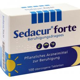 Sedacur forte Beruhigungsdragees 100 St Überzogene Tabletten