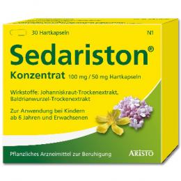 Ein aktuelles Angebot für SEDARISTON Konzentrat Hartkapseln 30 St Hartkapseln Beruhigungsmittel - jetzt kaufen, Marke Aristo Pharma GmbH.