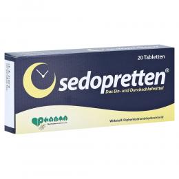 SEDOPRETTEN 50 mg Tabletten 20 St Tabletten