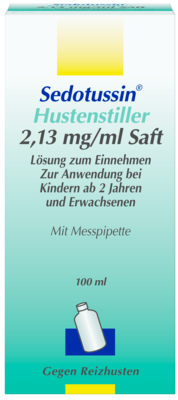 SEDOTUSSIN Hustenstiller Saft 100 ml