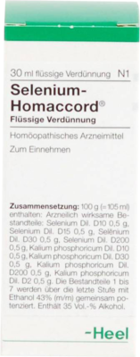 SELENIUM HOMACCORD Tropfen 30 ml