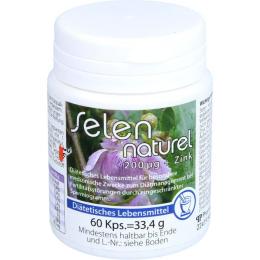 SELENNATUREL 200 µg+Zink Kapseln 60 St. (33 g)