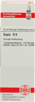 SEPIA D 6 Dilution 20 ml